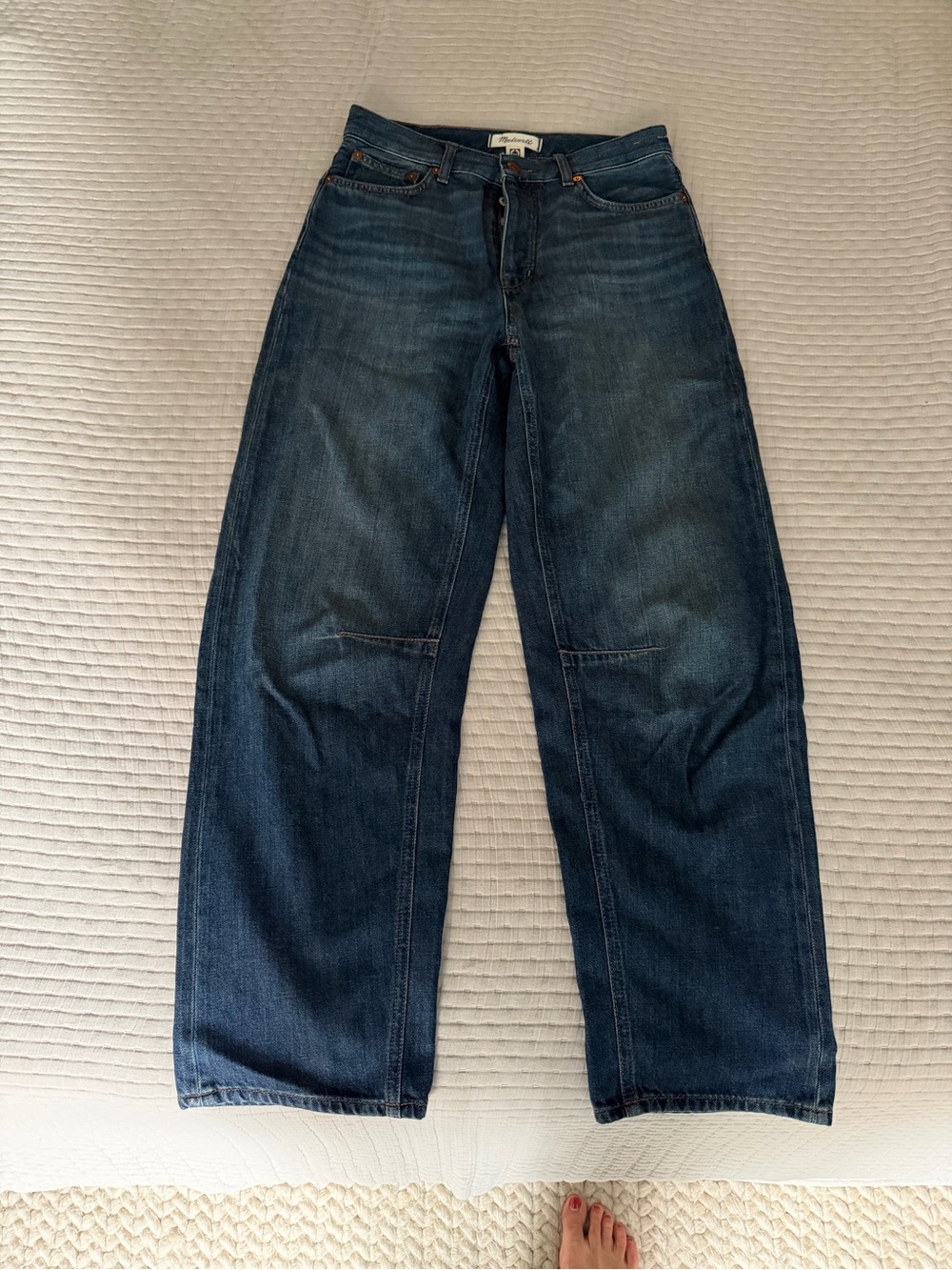Madewell Tall Darted Barrel Jeans in Irmo Wash